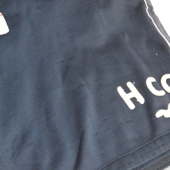 Hollister HCO Navy Blue Sweat Shorts XL Drawstring Pockets Logo Men’s - Picture 2 of 4